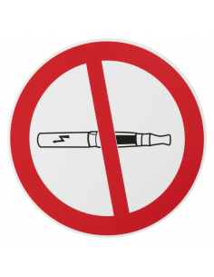 Disque de signalisation Cigarette électronique, polystyrène rigide adhésif, Ø180mm - THIRARD Disques de signalisation à coller