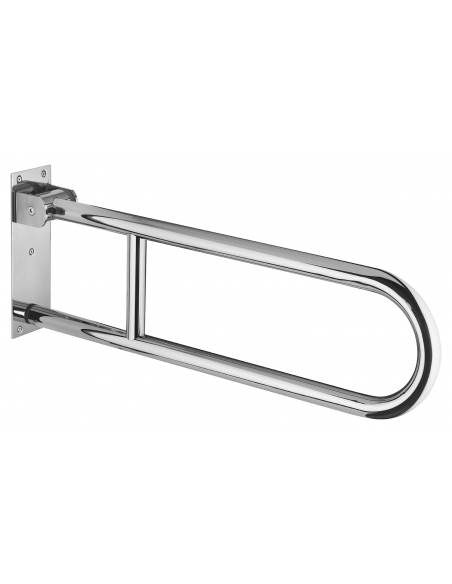 Barre de maintien rabattable, inox 304, longueur 700mm, Ø32mm, finition inox poli - THIRARD Equipement