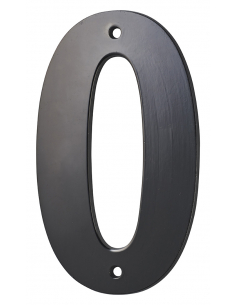 Chiffre 0, à visser, alliage, H.80mm, noir - THIRARD Chiffres à visser