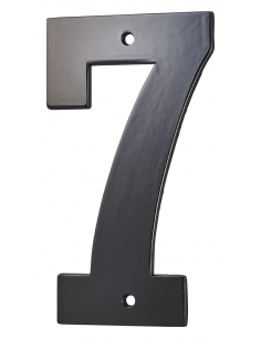 Chiffre 7 à visser, alliage, H.80mm, noir - THIRARD Chiffres à visser