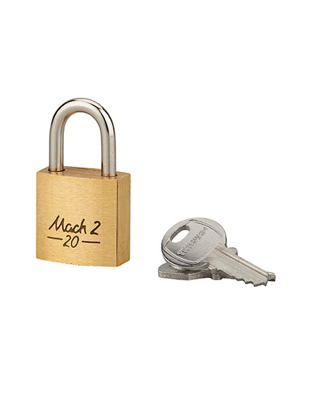 Cadenas à clé Mach 2 UNIKEY (achetez-en plusieurs, ouvrez avec la même clé), 20mm, 2 clés - THIRARD Cadenas s'entrouvrant