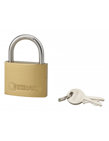 Cadenas à clé Type 1 UNIKEY (achetez-en plusieurs, ouvrez avec la même clé), 45mm, 2 clés - THIRARD Cadenas s'entrouvrant