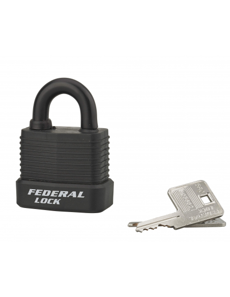 Cadenas Fédéral Lock Bumper à clé, acier, extérieur, 45mm, 2 clés - THIRARD Cadenas à clé