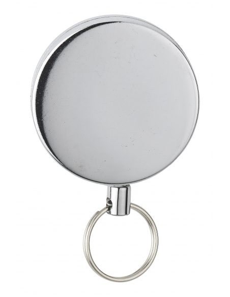 Porte-clé enrouleur à câble rétracteur, 1200mm, nickelé - THIRARD Porte-clés