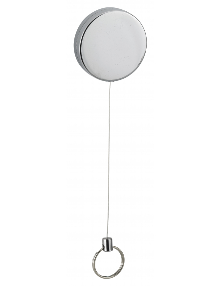 Porte-clé enrouleur à câble rétracteur, 1200mm, nickelé - THIRARD Porte-clés