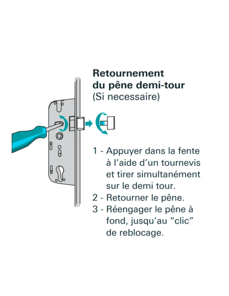 Serrure encastrée Fercomatic à cylindre pour porte d'entrée, axe 50mm, 3pts, H. 2150mm, 6-33164-08-0-1 - FERCO by THIRARD Ser...