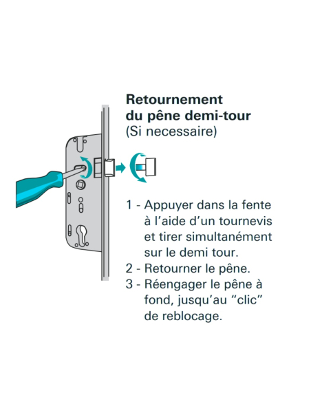 Boitier de serrure enc. Trimatic à cylindre pour porte bois, ajustable, axe 40mm, 3pts, G-18296-00-0-1 - FERCO by THIRARD Ser...