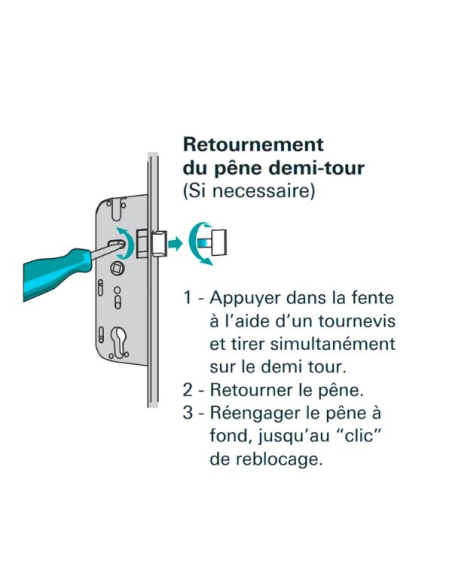 Boitier de serrure encastrable Europa à cylindre pour porte bois, axe 40mm, 3pts, H. 2150mm, 6-33166-06-0-1 - FERCO by THIRAR...