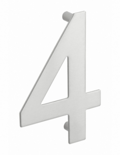 Chiffre 4 à visser, inox, H.100mm - THIRARD Chiffres à visser