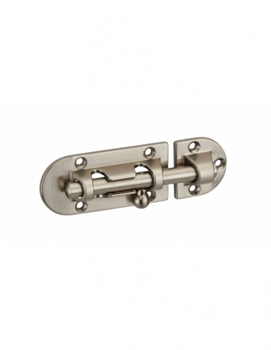 Targette, acier, pêne Ø 8mm, 34x73mm, nickel satin - THIRARD Targette