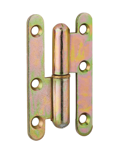 Paumelle de Paris porte d'entrée / d'intérieur, 80x45mm, acier, gauche - THIRARD Paumelle de porte d'entrée