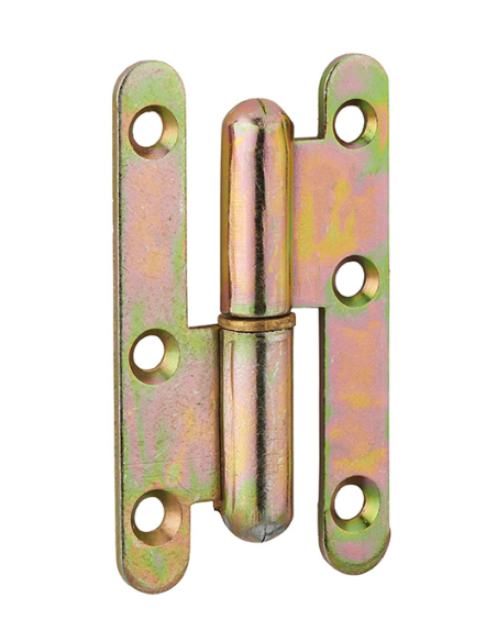 Paumelle de Paris porte d'entrée / d'intérieur, 80x45mm, acier, gauche - THIRARD Paumelle de porte d'entrée