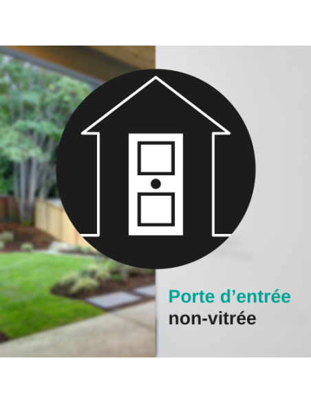 Verrou à bouton Design pour porte d'entrée, cylindre 40mm, acier, 3 clés, blanc - THIRARD Verrous