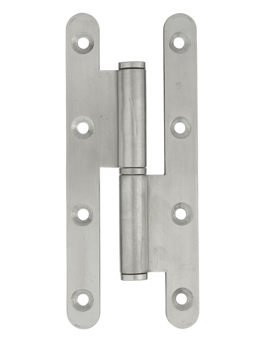 Paumelle de Paris porte d'entrée / d'intérieur, 140x55x2.5mm, inox, droite - THIRARD Paumelle de porte d'entrée