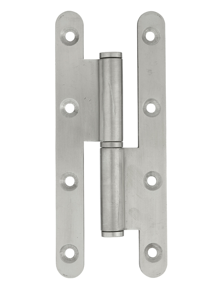 Paumelle de Paris porte d'entrée / d'intérieur, 140x55x2.5mm, inox, droite - THIRARD Paumelle de porte d'entrée