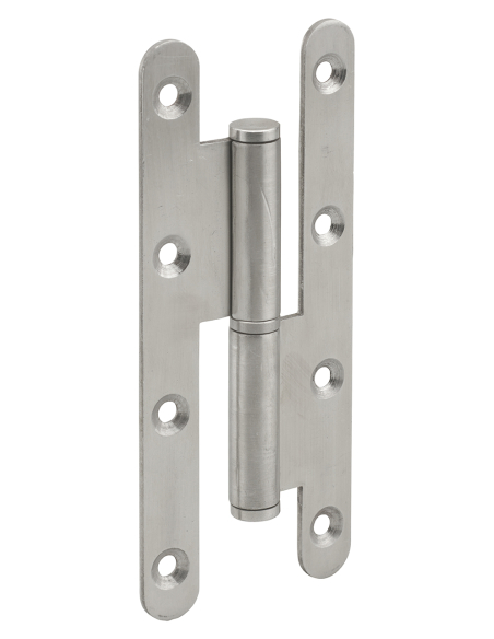 Paumelle de Paris porte d'entrée / d'intérieur, 140x55x2.5mm, inox, droite - THIRARD Paumelle de porte d'entrée
