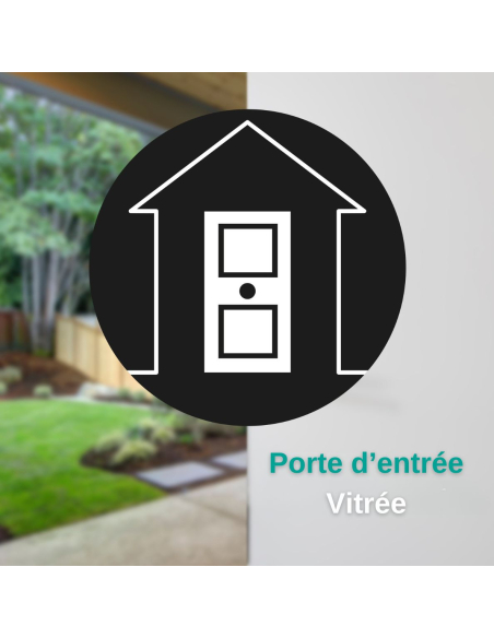 Verrou double entrée Design 5 pour porte d'entrée, cylindre 40mm, acier, 3 clés, argent - THIRARD Verrous