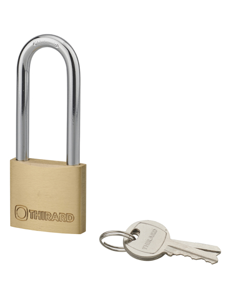 Cadenas à clé - intérieur - 40 mm - anse demi-haute 58 mm - Type 1 - THIRARD Cadenas à clé