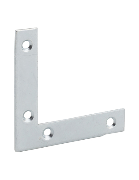 Equerre de fenêtre pour porte, 60x60x12,5mm, bouts carrés, acier zingué - THIRARD Equerre