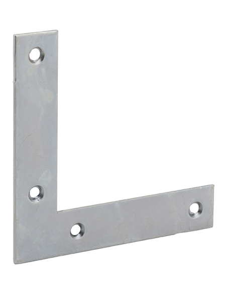 Equerre de fenêtre pour porte, 100x100x20mm, bouts carrés, acier zingué - THIRARD Equerre