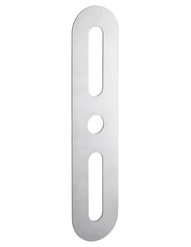 Plaque de propreté, 70x312mm, arrondie, inox - Intelock Accessoires de poignées Intelock