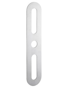 Plaque de propreté, 60x302mm, arrondie, inox - Intelock Accessoires de poignées Intelock