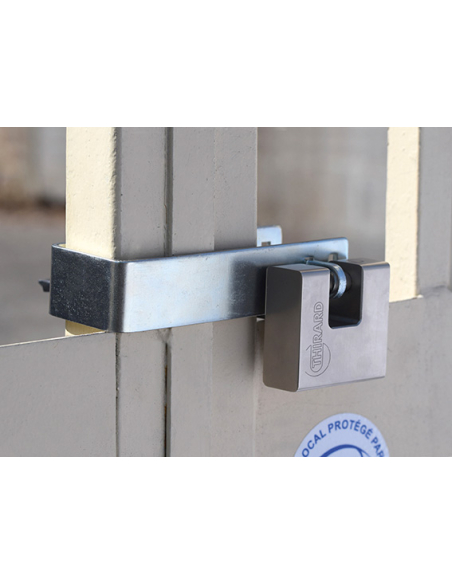 Support cadenas condamnation de grille - THIRARD Porte cadenas