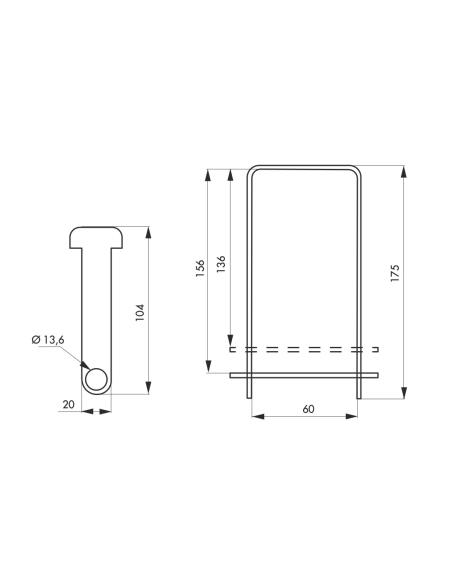 Support cadenas condamnation de grille - THIRARD Porte cadenas