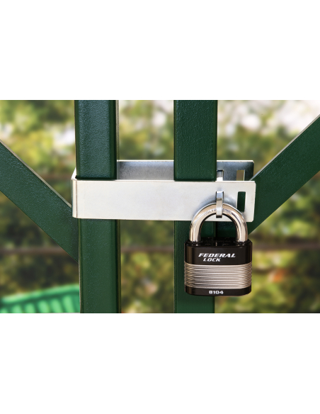 Support cadenas condamnation de grille - THIRARD Porte cadenas