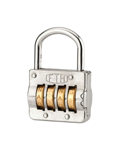 Cadenas à combinaison M54, 4 lettres, intérieur, 43mm - THIRARD FBA