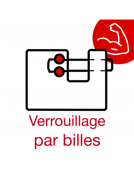 Cadenas à clé prisonnière Land, extérieur, acier nickelé, 90mm, 3 clés - THIRARD Cadenas à clé
