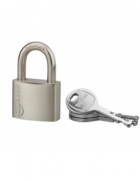 Cadenas à clé Cinox, inox, extérieur, anse inox, 40mm, 3 clés - THIRARD Cadenas à clé