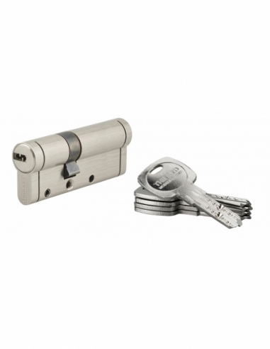 Cylindre de serrure Trafic 12, 30x50mm, nickel, anti-arrachement, anti-perçage, anti-casse, 5 clés - THIRARD FBA