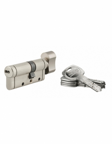 Cylindre de serrure Trafic 12, 30Bx40mm, nickel, anti-arrachement, anti-perçage, anti-casse, 5 clés - THIRARD FBA