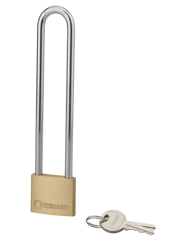 Cadenas à clé Type 1+ UNIKEY (achetez-en plusieurs, ouvrez avec la même clé), 40mm, 2 clés - THIRARD Cadenas à clé