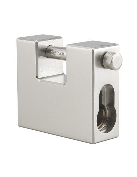 Cadenas Land Blindé, extérieur, anse acier cémenté, pour cylindre profilé, 95mm, 3 clés - THIRARD Cadenas à clé