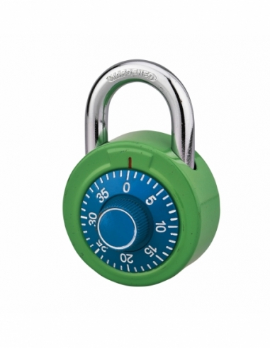 Cadenas à bouton de combinaison Collège, anse acier cémenté nickelé - THIRARD Cadenas à combinaison