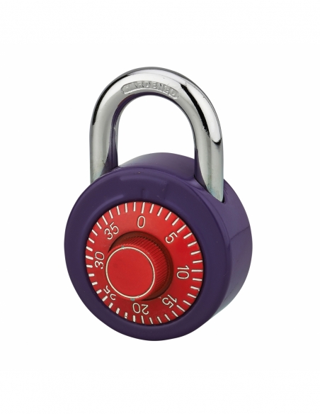 Cadenas à bouton de combinaison Collège, anse acier cémenté nickelé - THIRARD Cadenas à combinaison