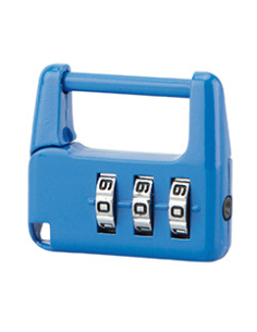 Cadenas à combinaison Fantasy Bleu, 3 chiffres, intérieur, anse acier - THIRARD Cadenas à combinaison