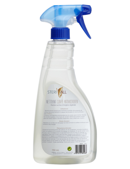 Produit nettoyant et régénérant 750ml pour poignée en cuivre avec deux tampons - THIRARD Accessoires de poignée
