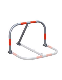 Barrière de parking rabattable - Fermeture par cadenas - THIRARD Signalétique