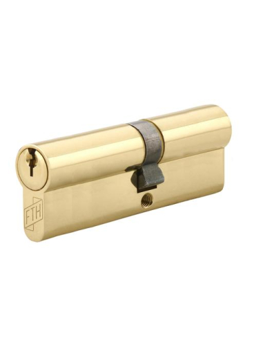 Cylindre de serrure double entrée FTH 5G, 40x50mm, cylindre et clés en laiton, 3 clés crantées - FTH Cylindres à double entrée
