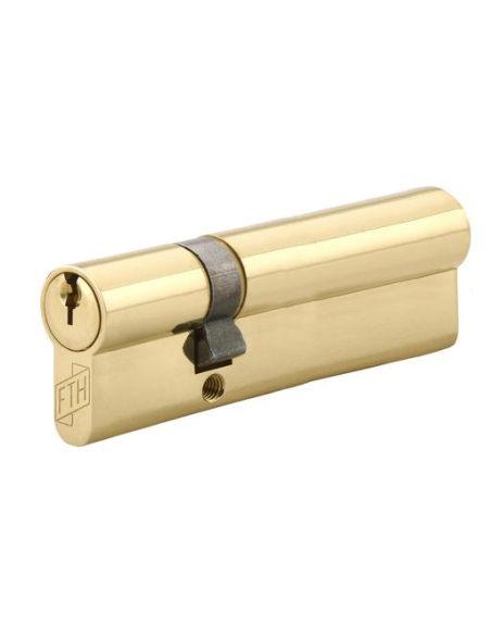 Cylindre de serrure double entrée FTH 5G, 30x65mm, cylindre et clés en laiton, 3 clés crantées - FTH Cylindres à double entrée