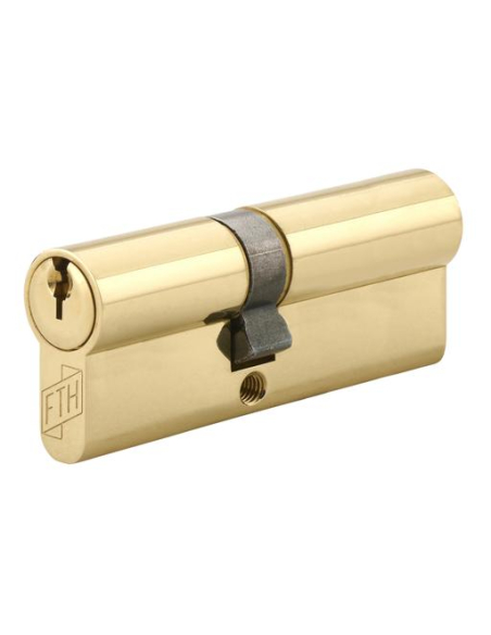 Cylindre de serrure double entrée FTH 5G, 35x45mm, cylindre et clés en laiton, 3 clés crantées - FTH Cylindres à double entrée