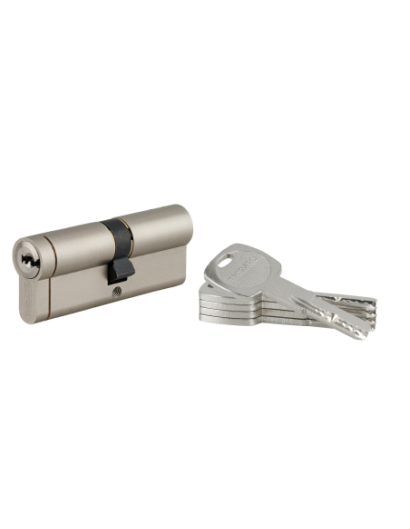 Cylindre de serrure débrayable Transit 1, 40x45mm, 5 clés, nickelé - THIRARD Cylindre de serrure