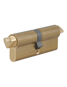 Cylindre 2 triangles externes 14 profilé HG, 40x40mm, 3 clés, laiton - THIRARD Cylindre de sûreté