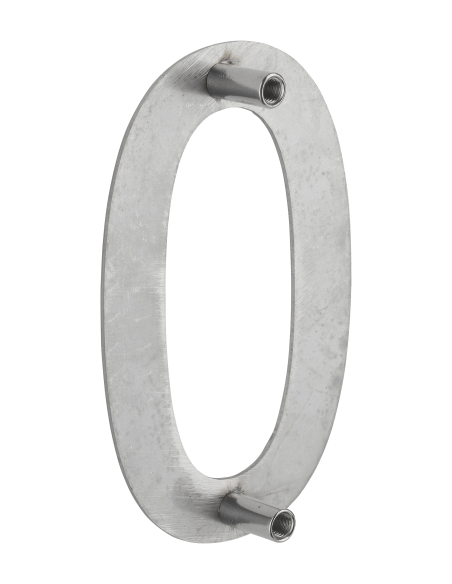 Chiffre 0 à visser, inox, H.100mm - THIRARD Chiffres à visser