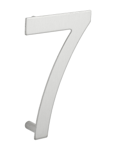 Chiffre 7 à visser, inox, H.100mm - THIRARD Chiffres maison extérieur