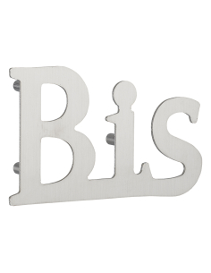 Lettre Bis à visser, inox, H.80mm - THIRARD Lettres à visser