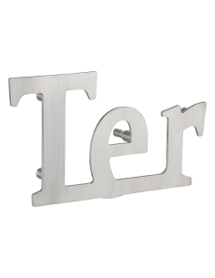Lettre Ter à visser, inox, H.80mm - THIRARD Lettres à visser